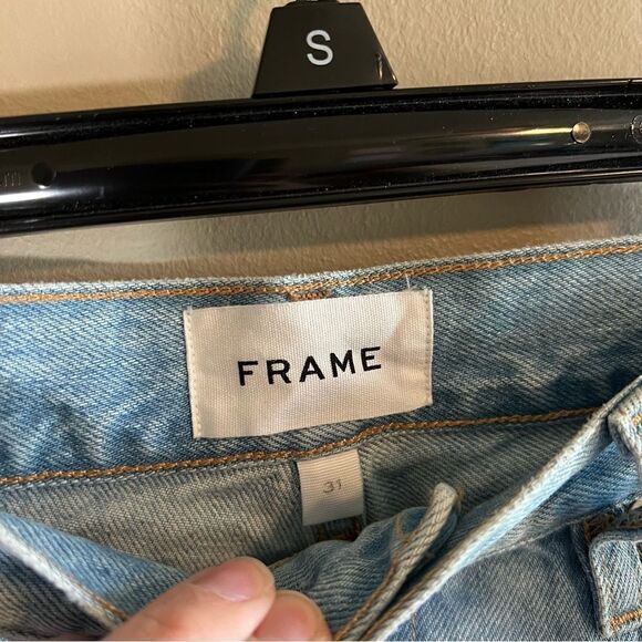 NWOT Frame High Rise Baggy Pocket Jeans Revolve Light Wash 31 - Picture 7 of 13